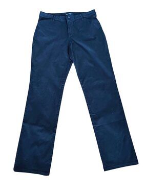 LEE Black Relaxed Fit Straight Leg Mid Rise 12 Stretch Career Workwear Classic